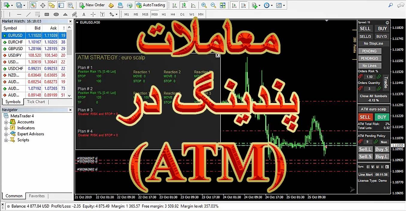 پندینگ در ATM تریدینگ برد