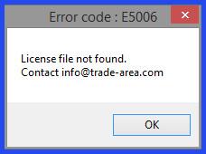 (E5006: License file not found)