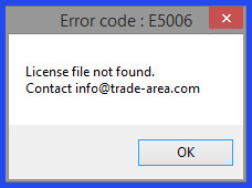 (E5006: License file not found)